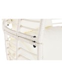 Gartenstuhl DKD Home Decor 90 x 65 x 151 cm Metall Synthetischer Rattan Weiß