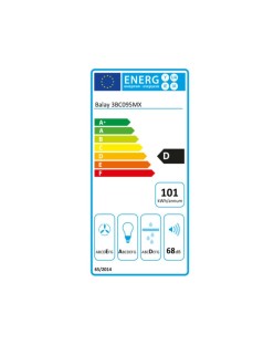 Cappa Classica Balay 3BC095MX 90 cm 527 m³/h 210W D