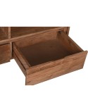 Buffet DKD Home Decor 142 x 40 x 81 cm Noir Métal Marron Acacia
