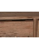 Buffet DKD Home Decor 142 x 40 x 81 cm Noir Métal Marron Acacia