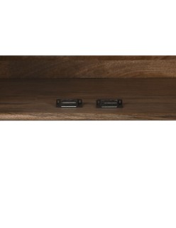 Buffet DKD Home Decor Naturel Noir Métal Bois de manguier (140 x 40 x 82 cm)