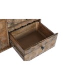 Buffet DKD Home Decor Naturel Noir Métal Bois de manguier (140 x 40 x 82 cm)