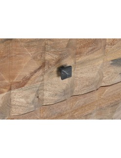 Anrichte DKD Home Decor natürlich Schwarz Metall Mango-Holz (140 x 40 x 82 cm)