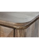 Buffet DKD Home Decor Naturel Noir Métal Bois de manguier (140 x 40 x 82 cm)