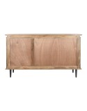 Buffet DKD Home Decor Naturel Noir Métal Bois de manguier (140 x 40 x 82 cm)