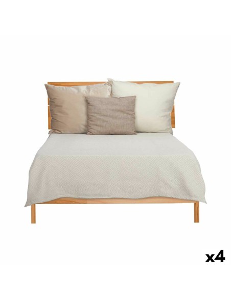 Steppdecke 240 x 260 cm Geometrisch Beige (4 Stück) Steppdecke 240 x 260 cm Geometrisch Beige (4 Stück)