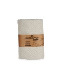 Steppdecke 240 x 260 cm Geometrisch Beige (4 Stück)