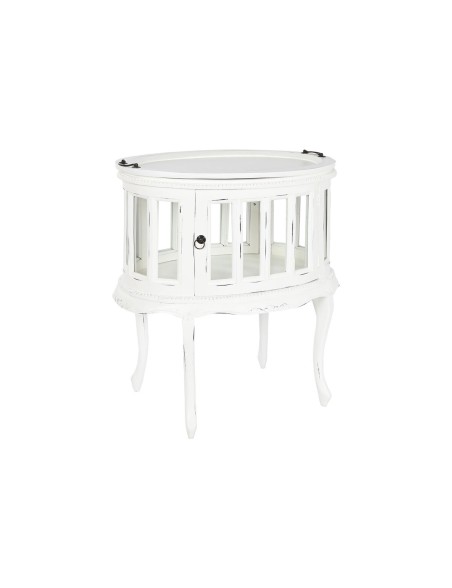 Serving trolley Home ESPRIT White Wood 75 x 50 x 78 cm Serving trolley Home ESPRIT White Wood 75 x 50 x 78 cm