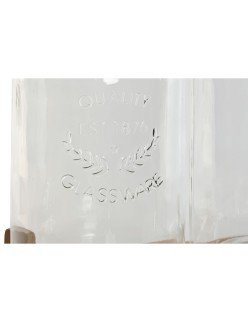 Getränkedispenser Home ESPRIT Silikon Bambus Kristall Kunststoff 5,5 L 37 x 25 x 46 cm