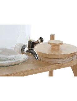 Getränkedispenser Home ESPRIT Silikon Bambus Kristall Kunststoff 5,5 L 37 x 25 x 46 cm