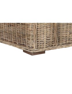Canapé de jardin Home ESPRIT Blanc Marron Naturel Rotin 174 x 88 x 69 cm
