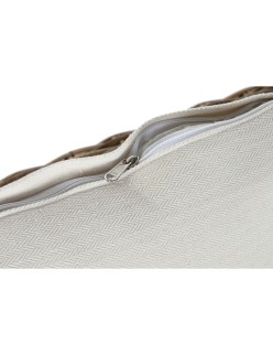 Canapé de jardin Home ESPRIT Blanc Marron Naturel Rotin 174 x 88 x 69 cm