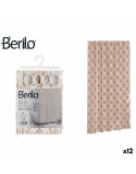 Curtains Berilo Art Nouveau White Bronze Plastic 180 x 180 x 0,008 cm (12 Units)