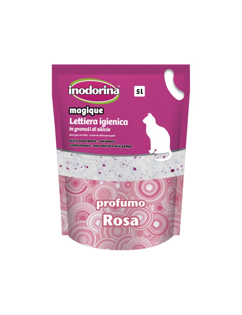 Katzenstreu Inodorina MAGIQUE ROSE Rosen 5 L