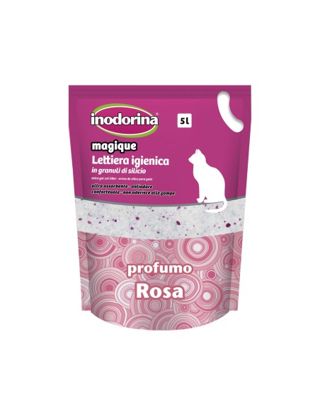 Katzenstreu Inodorina MAGIQUE ROSE Rosen 5 L