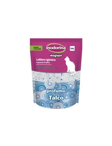 Katzenstreu Inodorina MAGIQUE TALCO Talkum-Puder 16 L