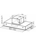 Cappa Classica Mepamsa Cielo 740 m³/h 90cm Inox LED Acciaio