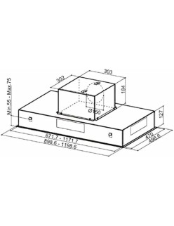 Cappa Classica Mepamsa Cielo 740 m³/h 90cm Inox LED Acciaio