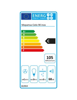 Cappa Classica Mepamsa Cielo 740 m³/h 90cm Inox LED Acciaio
