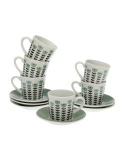 Service à café Versa Erna Porcelaine Multicouleur