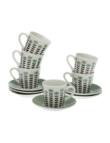 Service à café Versa Erna Porcelaine Multicouleur