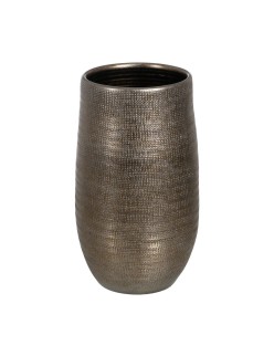 Planter Metallic Ceramic 31 x 31 x 51 cm