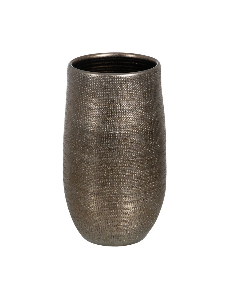 Planter Metallic Ceramic 31 x 31 x 51 cm