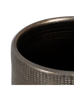 Blumentopf Metallic aus Keramik 31 x 31 x 51 cm