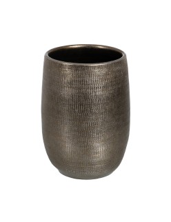 Planter Metallic Ceramic 29 x 29 x 40 cm