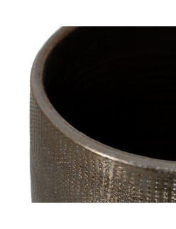 Blumentopf Metallic aus Keramik 29 x 29 x 40 cm