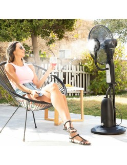 Standventilador und -vernebler mit Fernbedienung InnovaGoods Schwarz 2,8 L 90 W (Restauriert A)