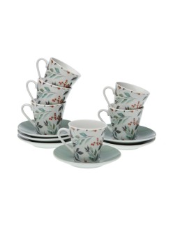 Set di 6 Tazze da Caffè Versa Acebo Porcellana