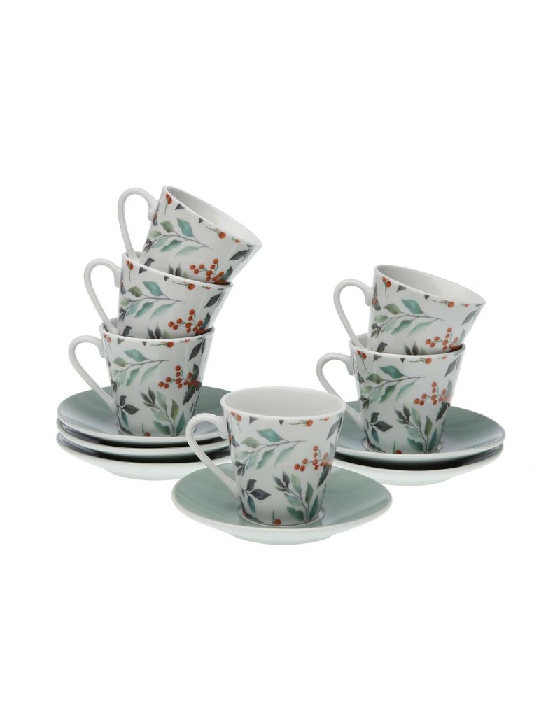 Set di 6 Tazze da Caffè Versa Acebo Porcellana