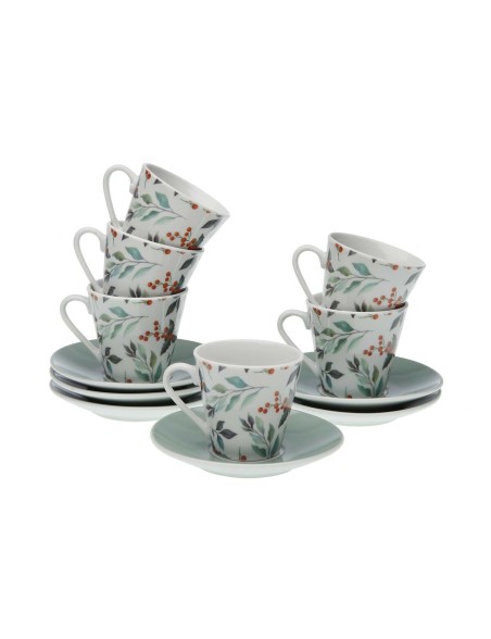 Set di 6 Tazze da Caffè Versa Acebo Porcellana