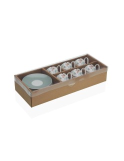 Set di 6 Tazze da Caffè Versa Acebo Porcellana