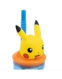 Water bottle Pokémon Multicolour PVC Plastic 360 ml 9 x 23 x 6 cm