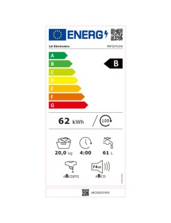 Washing machine LG F0P3CYV2W 1100 rpm 20 kg