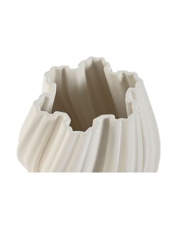 Vase Home ESPRIT Blanc Grès Moderne 16,5 X 16,5 X 20,5 cm