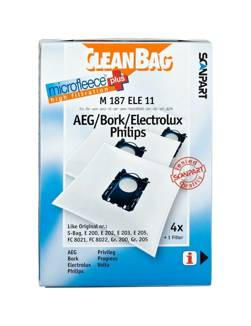 Bolsa de Recambio para Aspiradora Scanpart M 187 ELE11