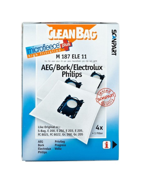 Bolsa de Recambio para Aspiradora Scanpart M 187 ELE11