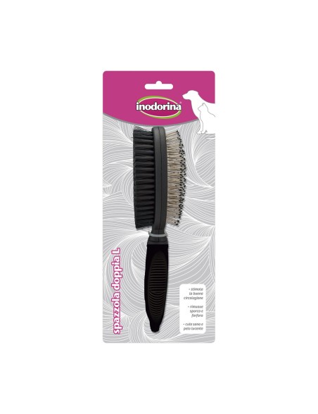 Dog Brush Inodorina Black L Double