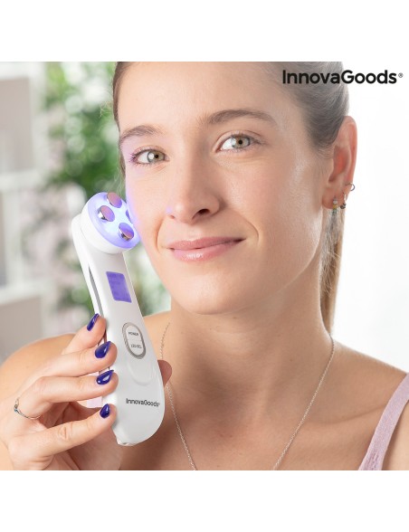 Gesichtsmassagegerät mit Radiofrequenz, Phototherapie und Elektrostimulation Wace InnovaGoods V0103440 (Restauriert A)