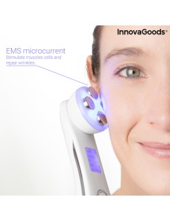 Gesichtsmassagegerät mit Radiofrequenz, Phototherapie und Elektrostimulation Wace InnovaGoods V0103440 (Restauriert A)