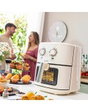 Heißluftfritteuse InnovaGoods Creme 1700 W 6,5 L Edelstahl (Restauriert A)