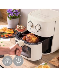 Heißluftfritteuse InnovaGoods Creme 1700 W 6,5 L Edelstahl (Restauriert A)
