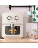 Heißluftfritteuse InnovaGoods Creme 1700 W 6,5 L Edelstahl (Restauriert A)
