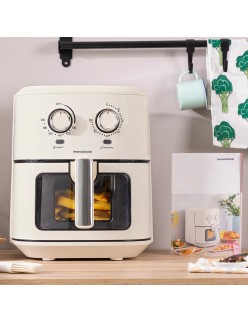 Heißluftfritteuse InnovaGoods Creme 1700 W 6,5 L Edelstahl (Restauriert A)