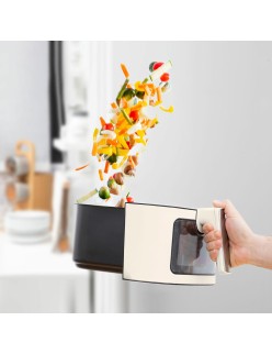 Heißluftfritteuse InnovaGoods Creme 1700 W 6,5 L Edelstahl (Restauriert A)