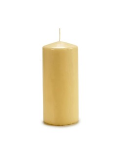 Vela 9 x 20 x 9 cm Creme (4 Unidades)