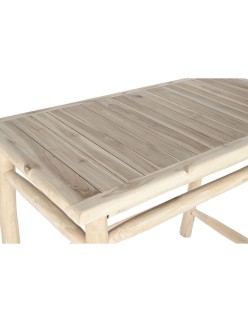 Mesa auxiliar DKD Home Decor Natural Teca 133 x 65 x 105 cm